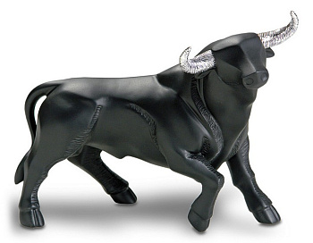Статуэтка (22 см) Большой черный бык 733224
