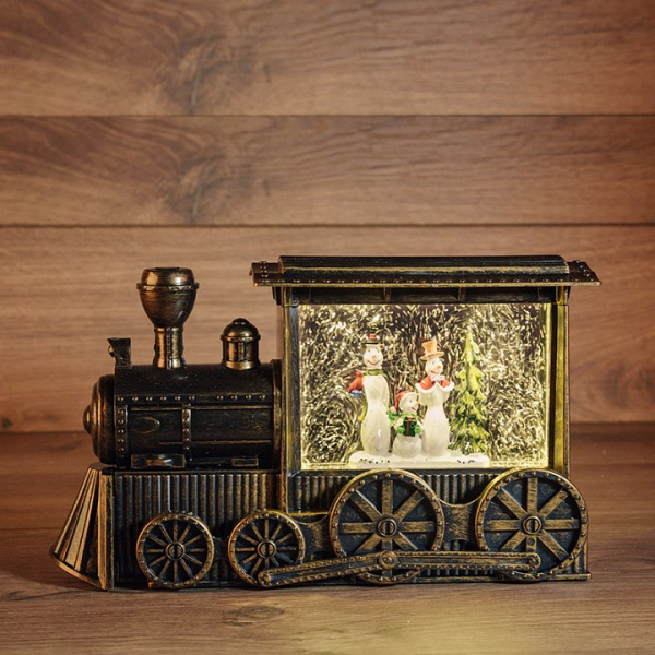 Композиция световая [29х9х17 см] Паровозик 501-063