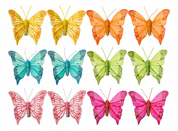 Украшение декоративное (8 см) Бабочки 241-1906