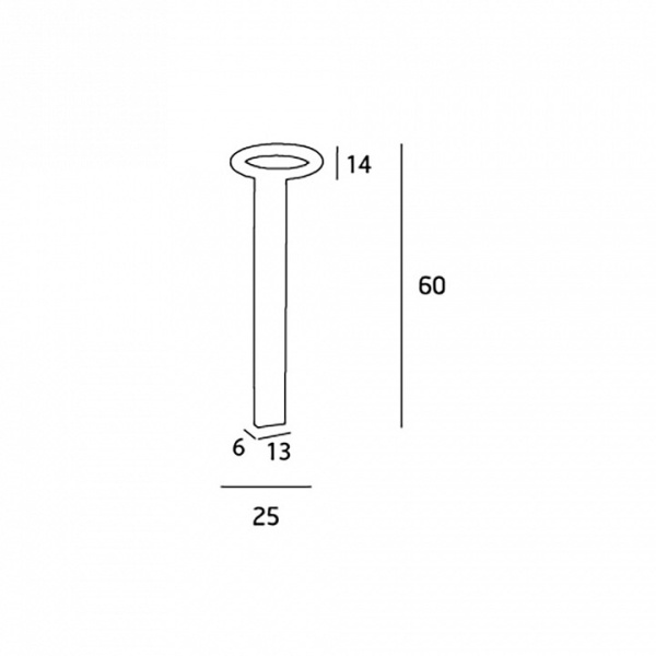Наземный низкий светильник Maxlight Ovale F0027