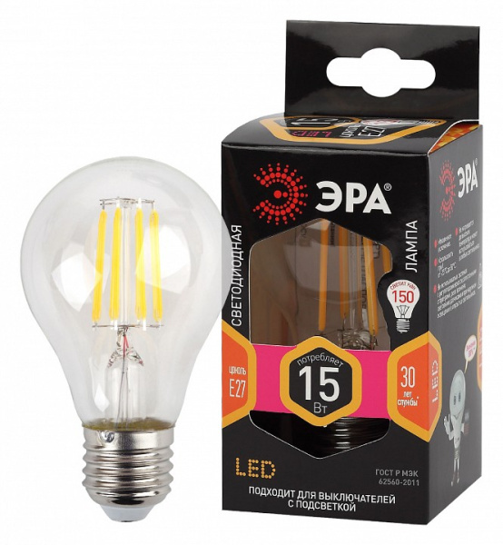 Лампа светодиодная Эра F-LED E27 15Вт 2700K Б0046981