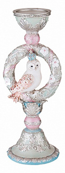 Подсвечник декоративный (17.5х16х43 см) Сова 146-974