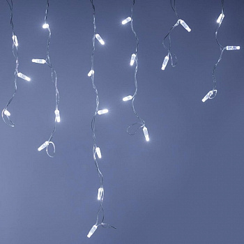 Бахрома световая [2.4x0.6 м] Edge ARD-EDGE-CLASSIC-2400x600-CLEAR-88LED-FLASH WHITE (230V, 6W)