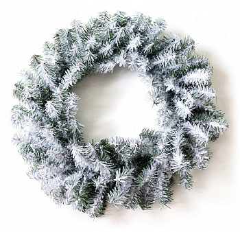 Венок хвойный Заснеженнный (60 см) 307-148