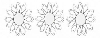 Набор из 3 зеркал настенных (25 см) Aviere 29229