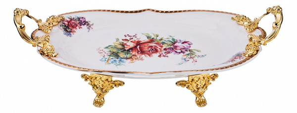 Блюдо декоративное (35.9х22.7х4 см) Верона 163-358