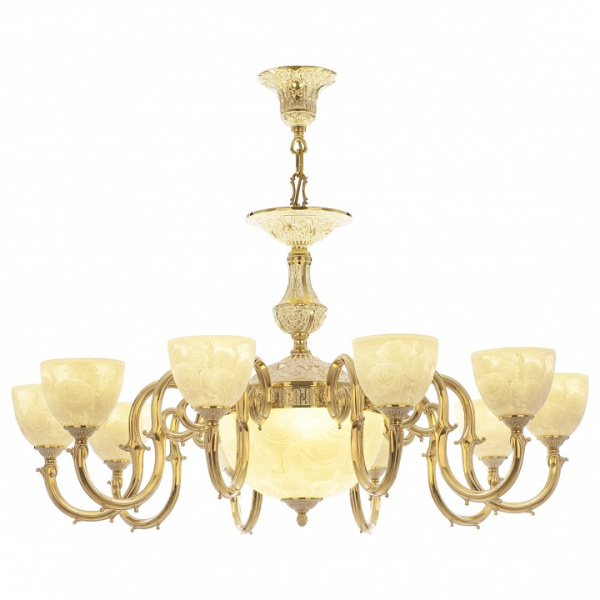 Подвесная люстра Bohemia Ivele Crystal 7203 72203P/10/300 G P1 U Rose