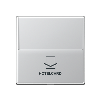 JUNG A 500 Алюминий Накладка карточного выключателя (без механизма) для кнопок (с подстветкой)