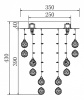 Потолочная люстра Maytoni Rockfall MOD207-35-G