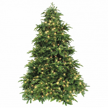 Ель новогодняя [1.2 м] Нормандия с лампами темно-зеленый 73015