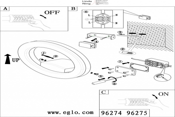 Светильник на штанге Eglo ПРОМО Emollio 96275