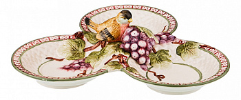 Чаша декоративная (31х29х9 см) Птица 59-416