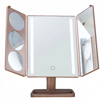 Зеркало настольное (29х11.5х20 см) uLike Gold GESS-805 gold