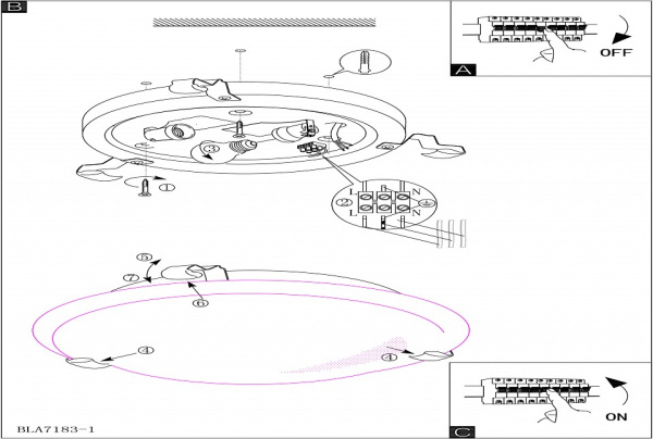 Накладной светильник Eglo ПРОМО Salome 7184