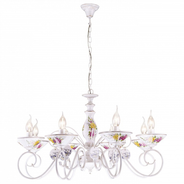 Подвесная люстра Arte Lamp Fiorato A2061LM-8WG