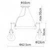 Подвесная люстра Divinare Houston 1001/16 SP-6