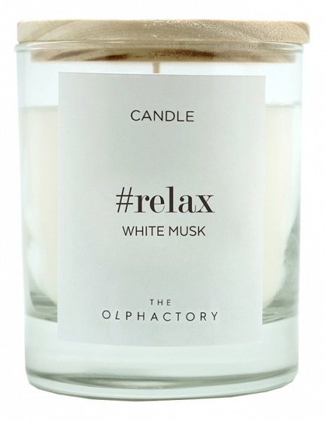 Свеча ароматическая (9.8 см) RELAX - Белый Мускус VV402MBTO
