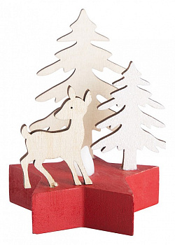 Композиция световая [9х8х10 см] Олененок в лесу 504-041