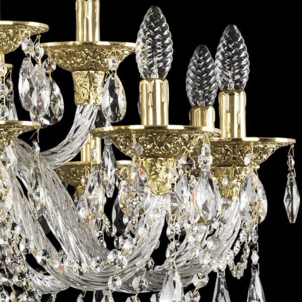 Подвесная люстра Bohemia Ivele Crystal 1602 16102/12+6/300 G